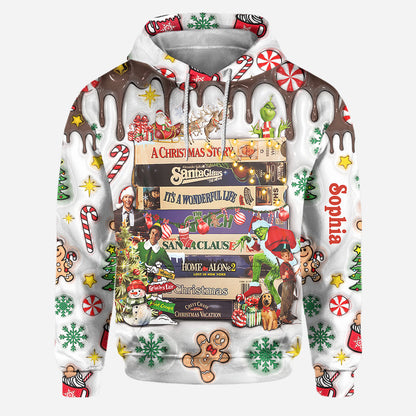 Christmas Movie Watching - Personalized Christmas Movie Hoodie and Leggings