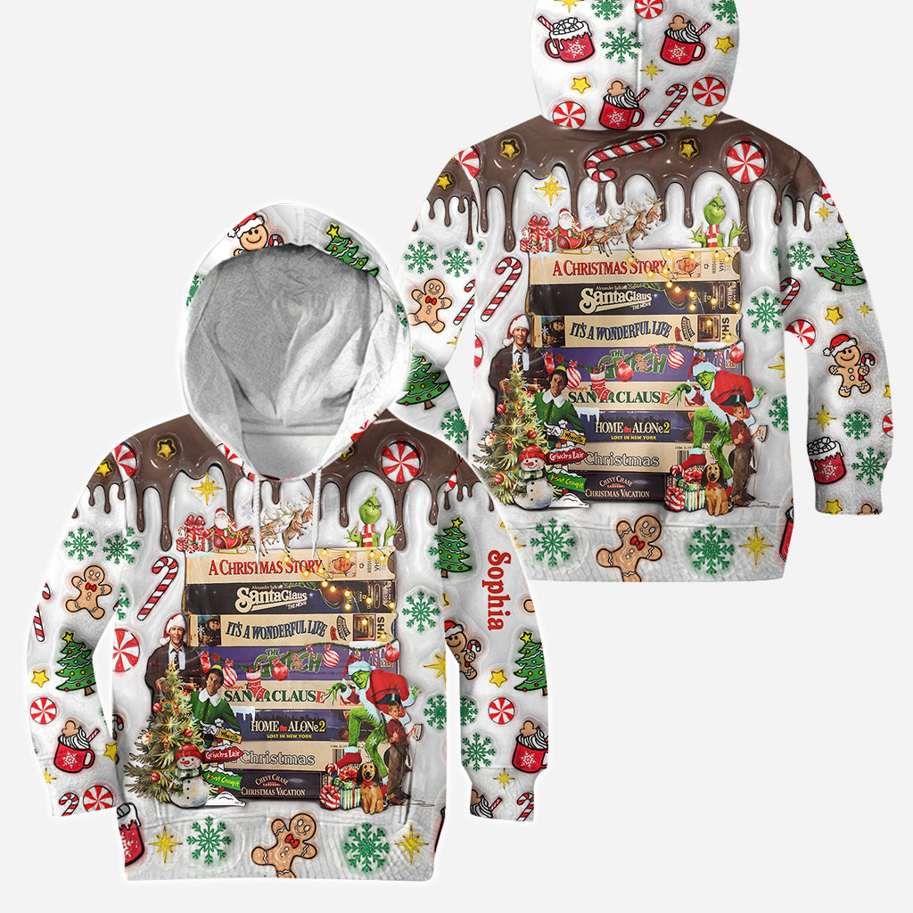 Christmas Movie Watching - Personalized Christmas Movie Hoodie and Leggings