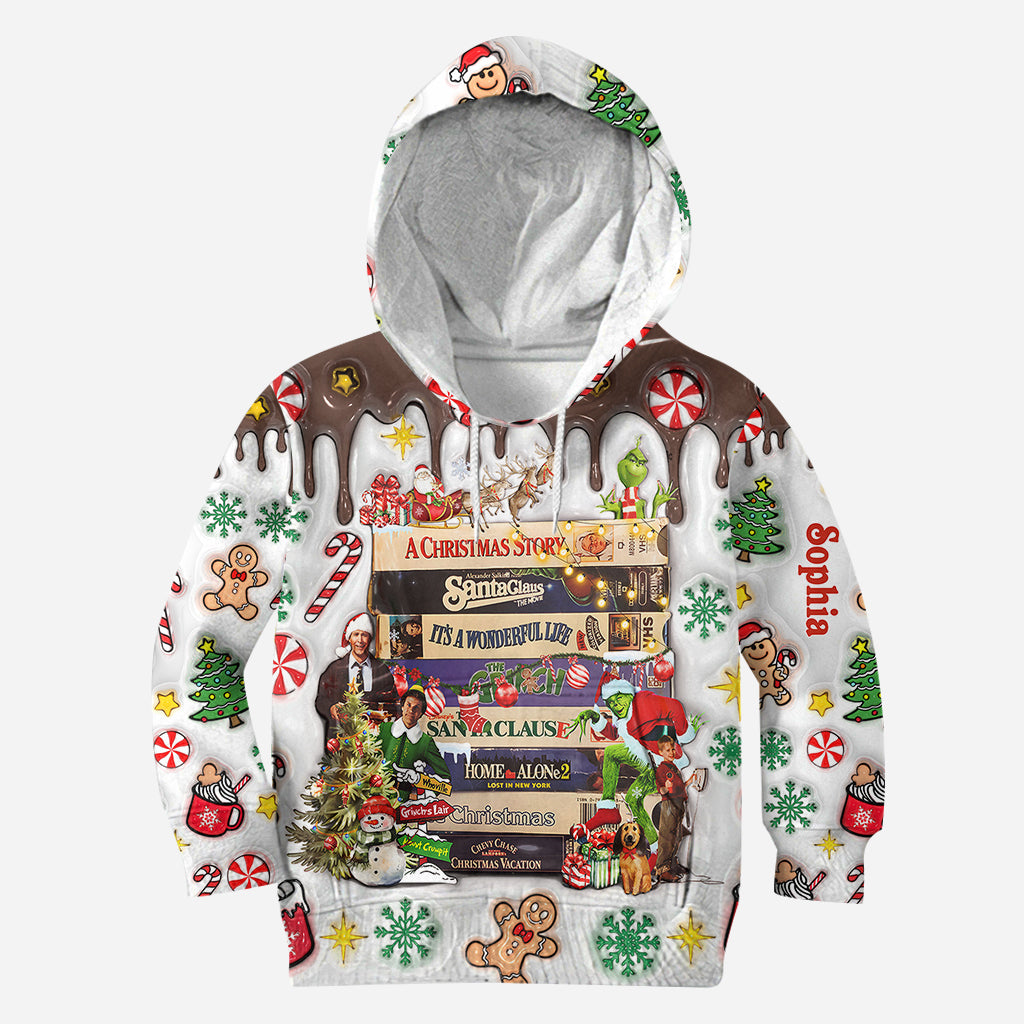 Christmas Movie Watching - Personalized Christmas Movie Hoodie and Leggings