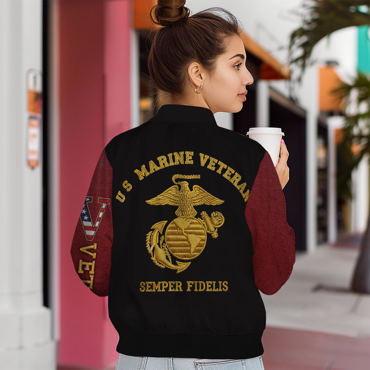 Veteran - Personalized Veteran Bomber Jacket