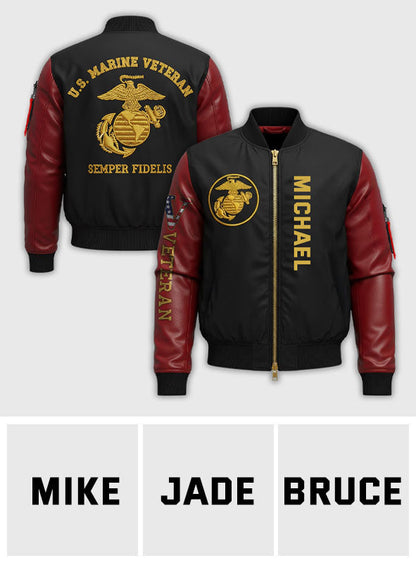 Veteran - Personalized Veteran Bomber Jacket