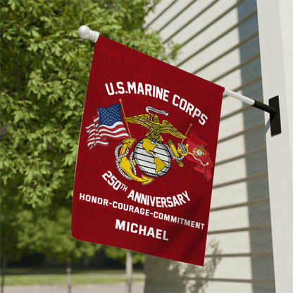 250th Anniversary - Personalized Veteran Garden Flag