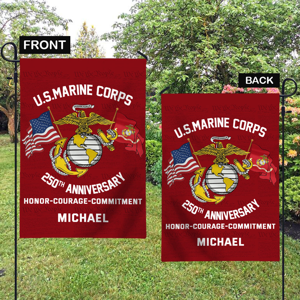 250th Anniversary - Personalized Veteran Garden Flag