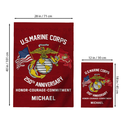 250th Anniversary - Personalized Veteran Garden Flag