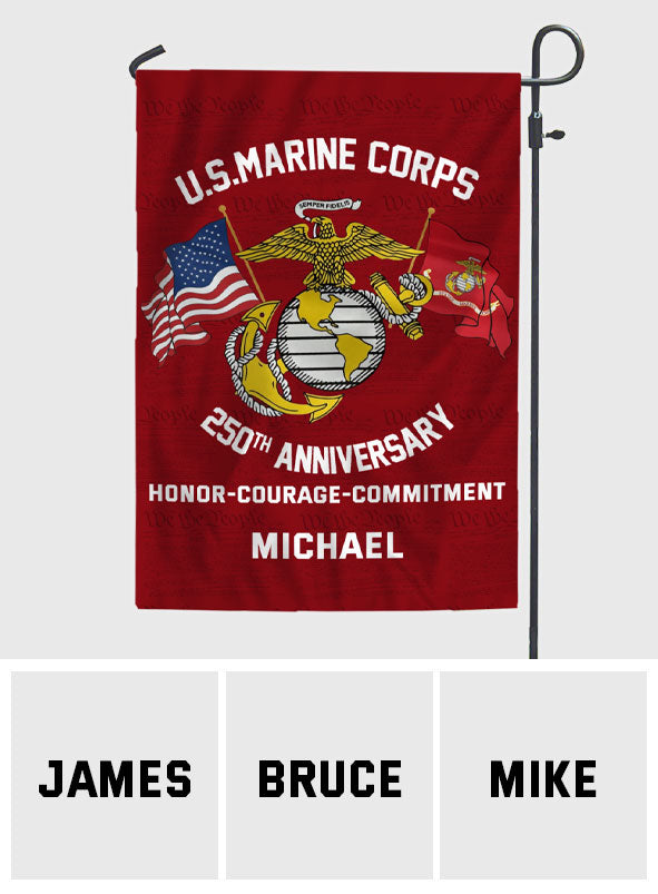 250th Anniversary - Personalized Veteran Garden Flag