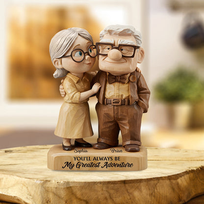 You Are My Greatest Adventure - Personalized Couple Custom Shaped Acrylic Plaque