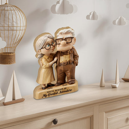 You Are My Greatest Adventure - Personalized Couple Custom Shaped Acrylic Plaque