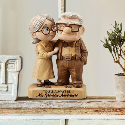 You Are My Greatest Adventure - Personalized Couple Custom Shaped Acrylic Plaque