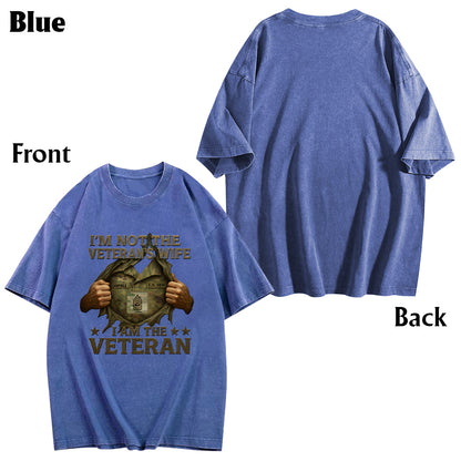 I Am A Veteran - Personalized Veteran Wash T-Shirt