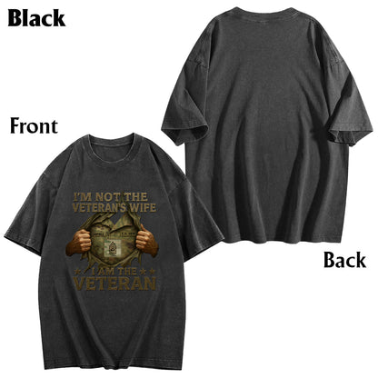 I Am A Veteran - Personalized Veteran Wash T-Shirt