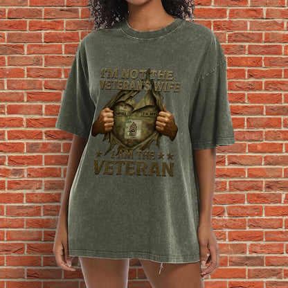 I Am A Veteran - Personalized Veteran Wash T-Shirt