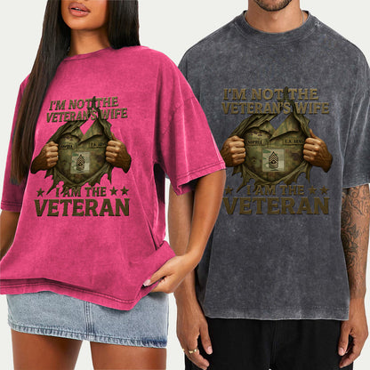 I Am A Veteran - Personalized Veteran Wash T-Shirt
