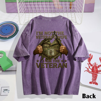 I Am A Veteran - Personalized Veteran Wash T-Shirt