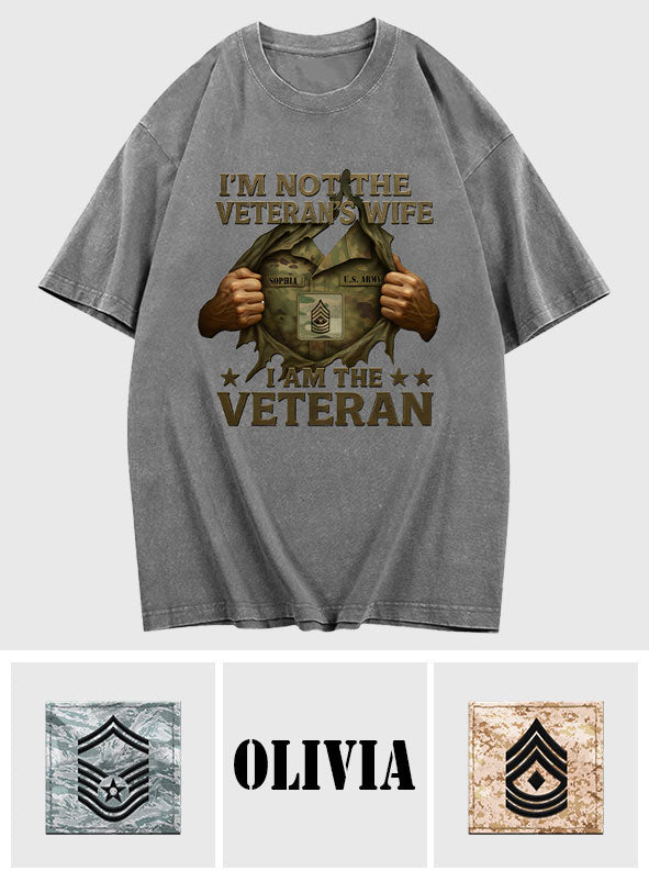 I Am A Veteran - Personalized Veteran Wash T-Shirt