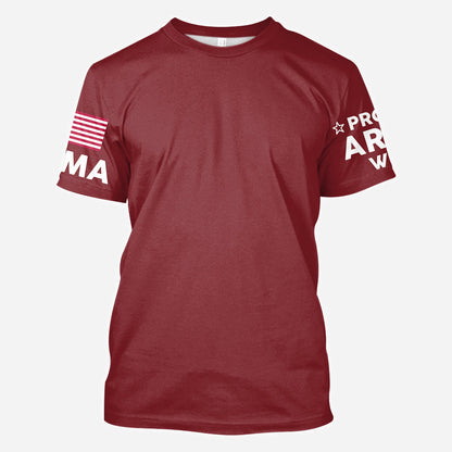 I Wear Red On Fridays - Personalized Veteran All Over Shirt