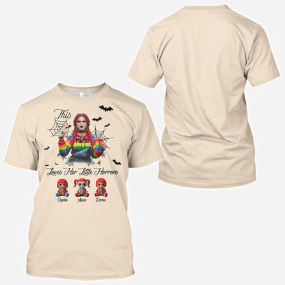 This Mama Loves Her Little Horror - Personalized Horror Character All Over Shirt