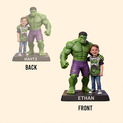 Green Giant Friend - Personalized Superhero Custom Shaped Acrylic Plaque