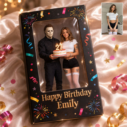 Happy Birthday - Personalized Horror Character Custom Shaped Acrylic Plaque