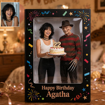 Happy Birthday - Personalized Horror Character Custom Shaped Acrylic Plaque