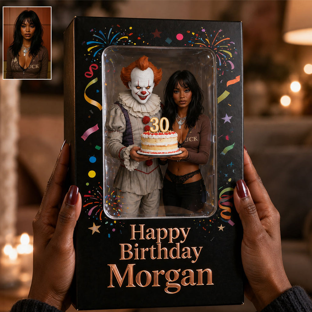 Happy Birthday - Personalized Horror Character Custom Shaped Acrylic Plaque