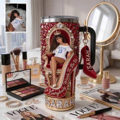 They Want Be Us - Personalized Tumbler With Plush Charm