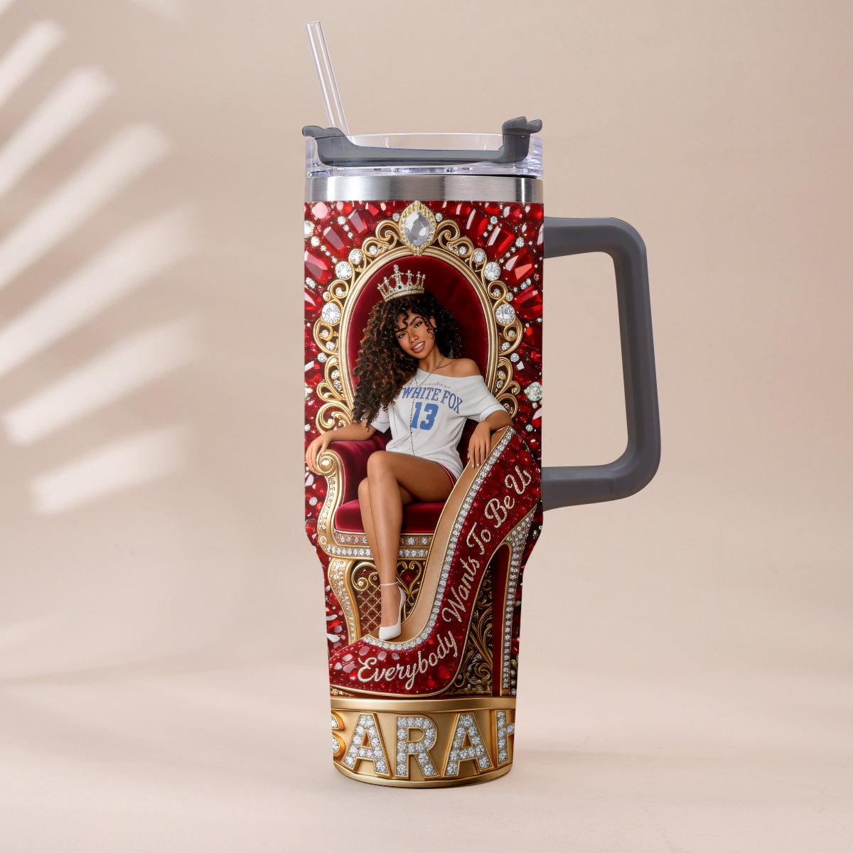 They Want Be Us - Personalized Tumbler With Plush Charm
