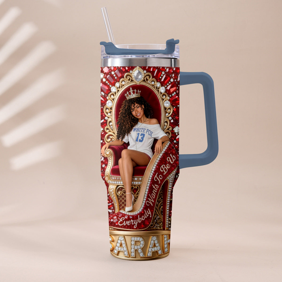 They Want Be Us - Personalized Tumbler With Plush Charm