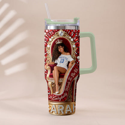 They Want Be Us - Personalized Tumbler With Plush Charm