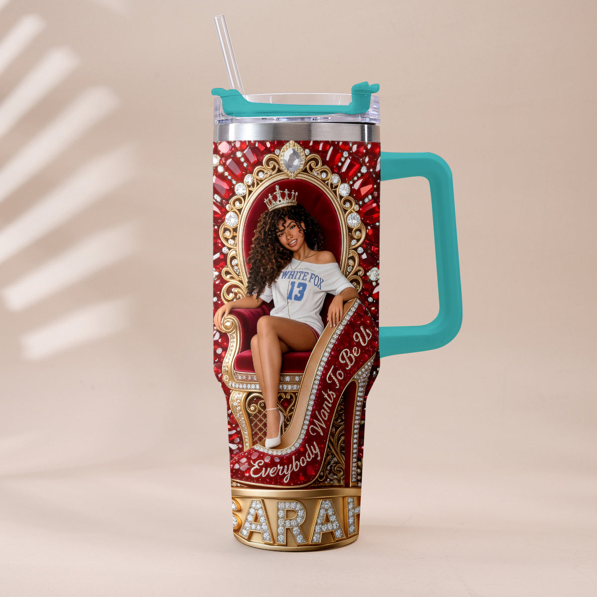 They Want Be Us - Personalized Tumbler With Plush Charm
