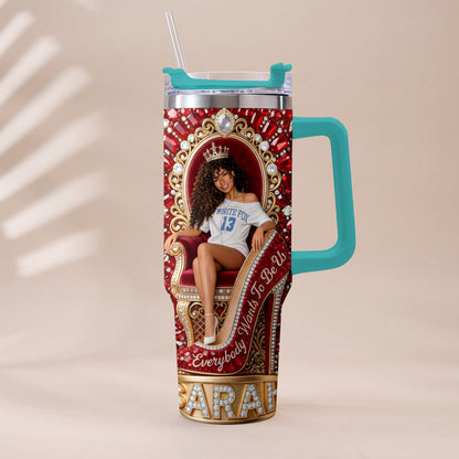 They Want Be Us - Personalized Tumbler With Plush Charm