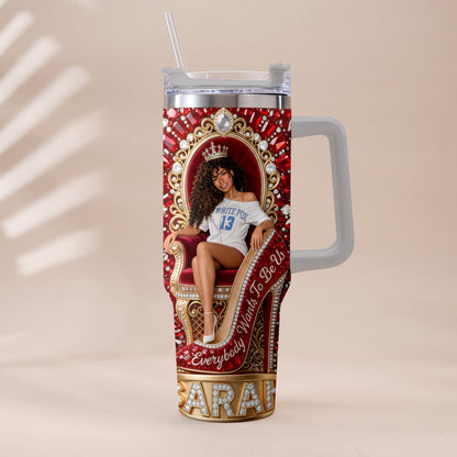 They Want Be Us - Personalized Tumbler With Plush Charm