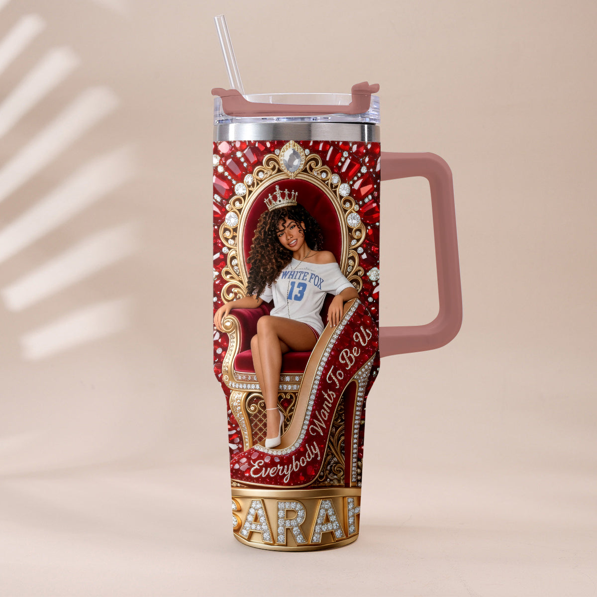 They Want Be Us - Personalized Tumbler With Plush Charm