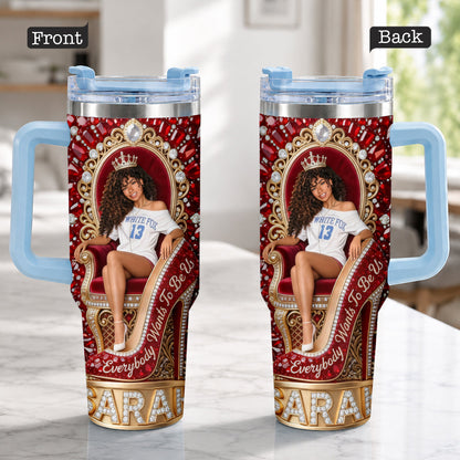 They Want Be Us - Personalized Tumbler With Plush Charm