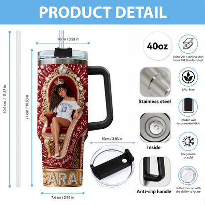 They Want Be Us - Personalized Tumbler With Plush Charm
