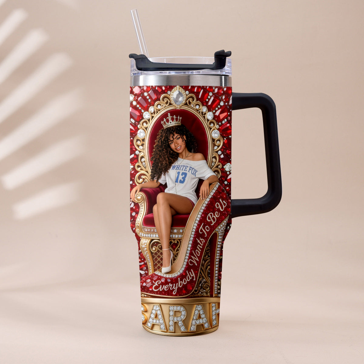 They Want Be Us - Personalized Tumbler With Plush Charm