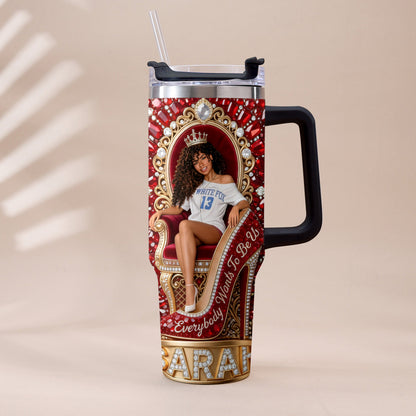 They Want Be Us - Personalized Tumbler With Plush Charm