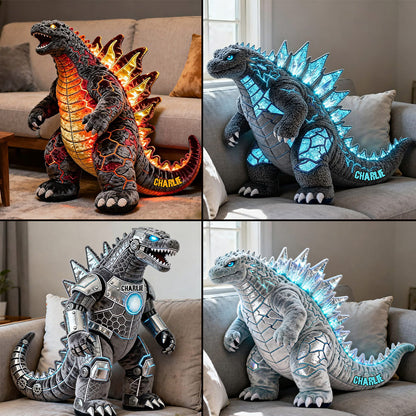 Atomic Creature - Personalized Giant Monster Faux Fur Shaped Pillow