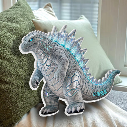 Atomic Creature - Personalized Giant Monster Faux Fur Shaped Pillow