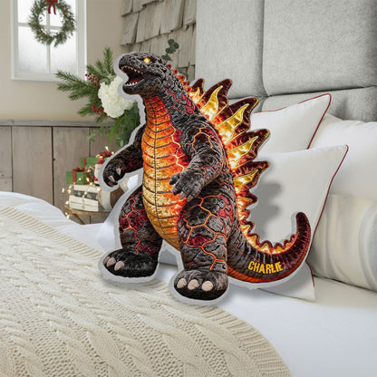 Atomic Creature - Personalized Giant Monster Faux Fur Shaped Pillow