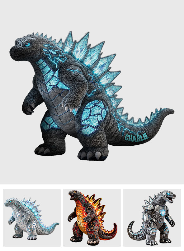 Atomic Creature - Personalized Giant Monster Faux Fur Shaped Pillow