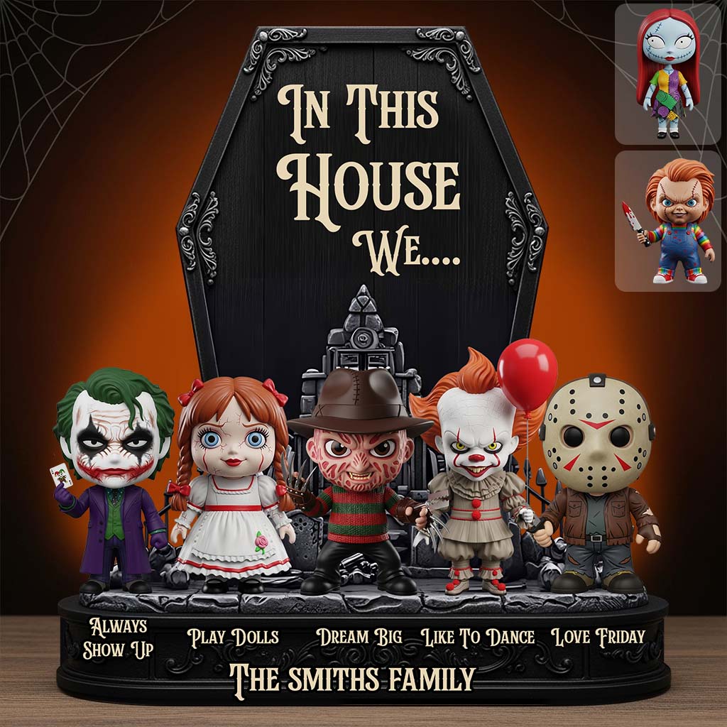 In This House We - Personalized Custom Shaped Acrylic Plaque