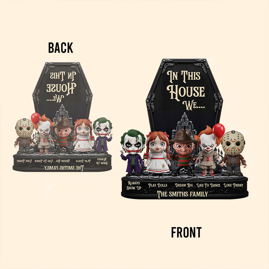 In This House We - Personalized Custom Shaped Acrylic Plaque