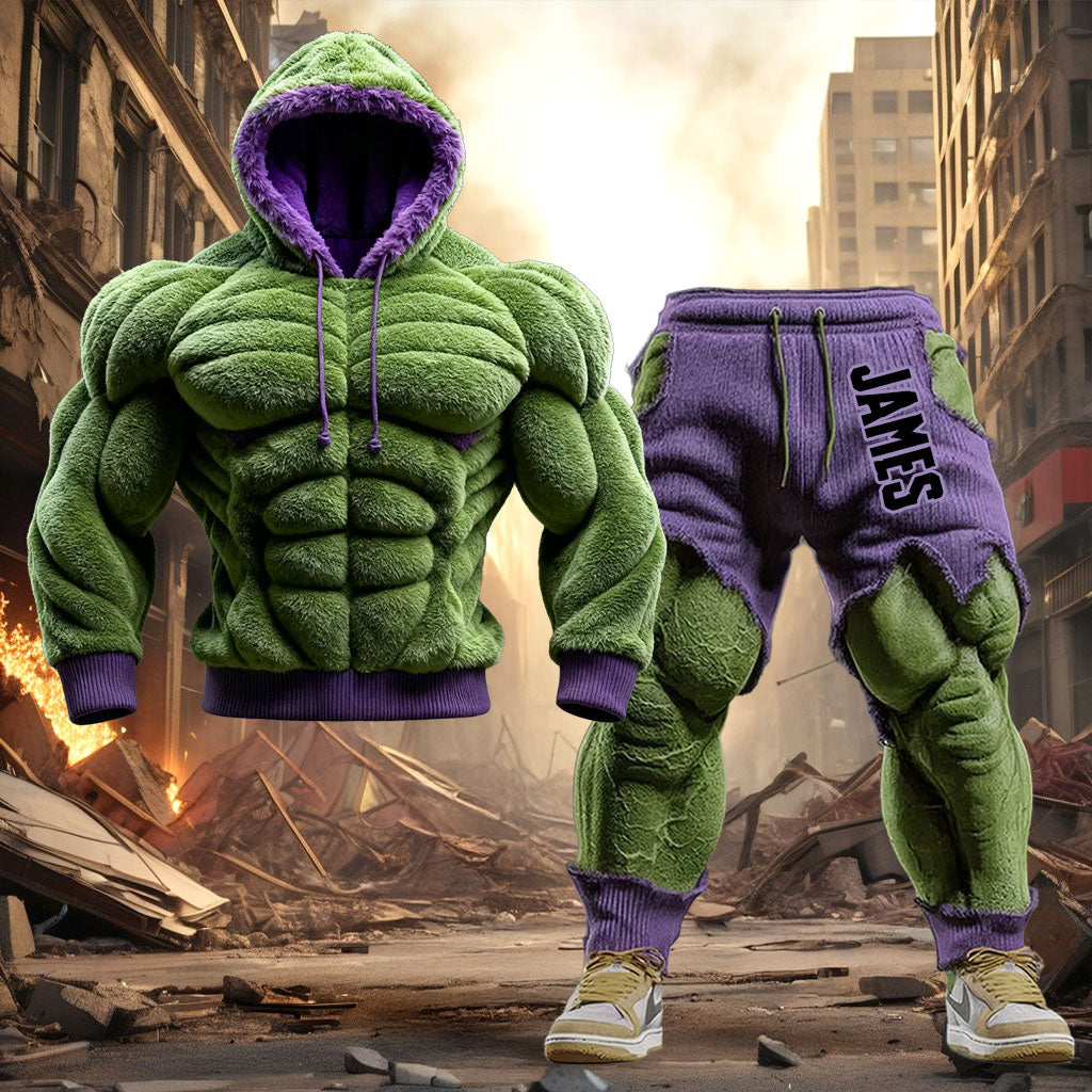 Strong And Muscle - Personalized Marvelous Universe Hoodie and Sweatpants