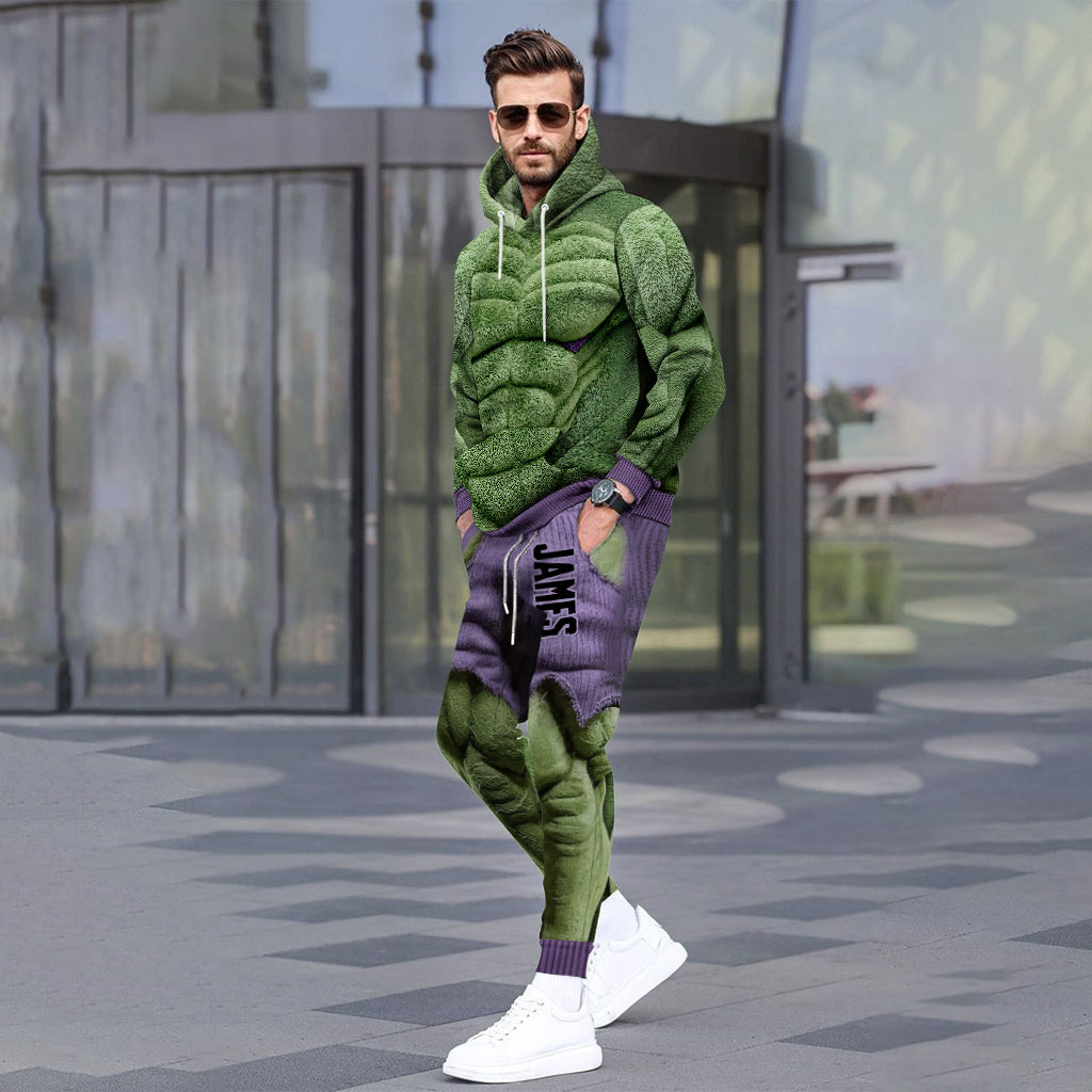 Strong And Muscle - Personalized Marvelous Universe Hoodie and Sweatpants