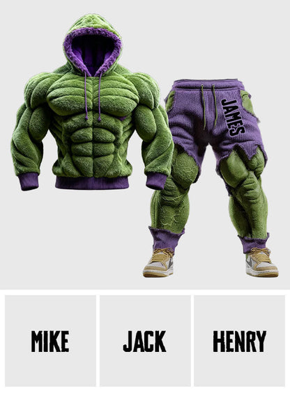 Strong And Muscle - Personalized Marvelous Universe Hoodie and Sweatpants
