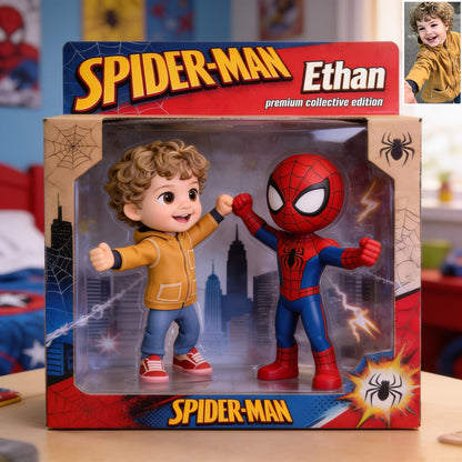 Spider Hero Kids - Any Photo - Personalized Spider Acrylic Display Box