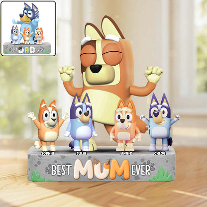 Cool Mum And Dad - Personalized Mother Custom Shaped Acrylic Plaque