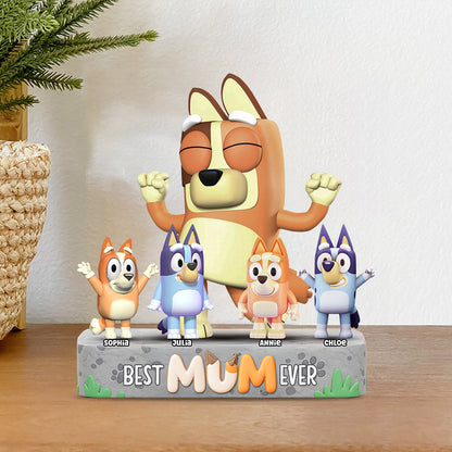 Cool Mum And Dad - Personalized Mother Custom Shaped Acrylic Plaque