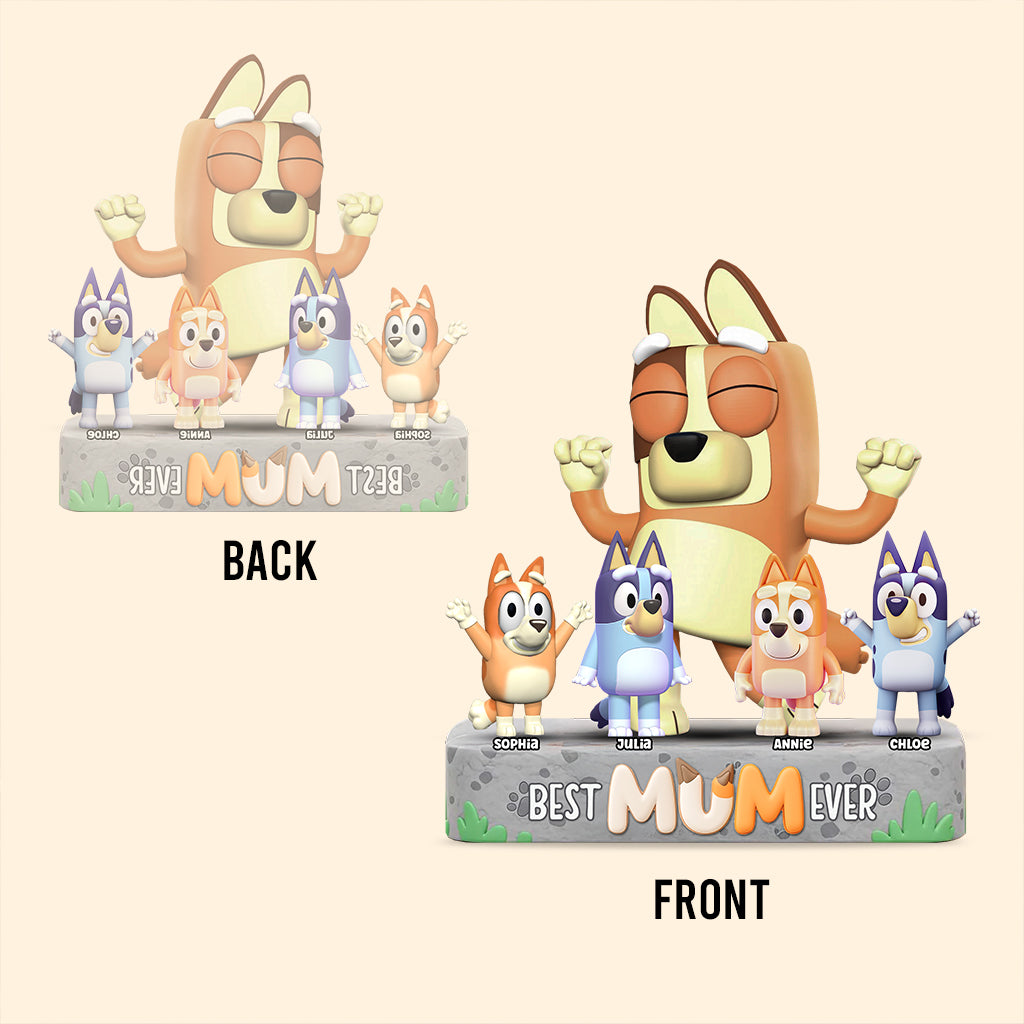 Cool Mum And Dad - Personalized Mother Custom Shaped Acrylic Plaque