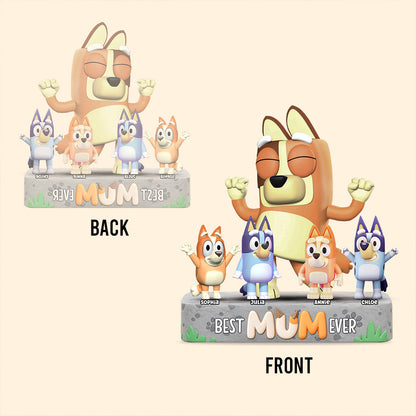 Cool Mum And Dad - Personalized Mother Custom Shaped Acrylic Plaque